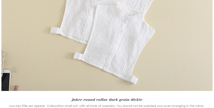 Cotton Fake Collar Image 2