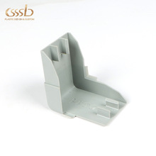 訂做塑料ABS轉角連接件保護蓋表面皮紋配合鋁型材裝飾角可定制