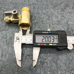 Brass pure water machine pure copper water purifier inlet three-way 4-to-2 ball valve faucet drinking machine adapter accessories