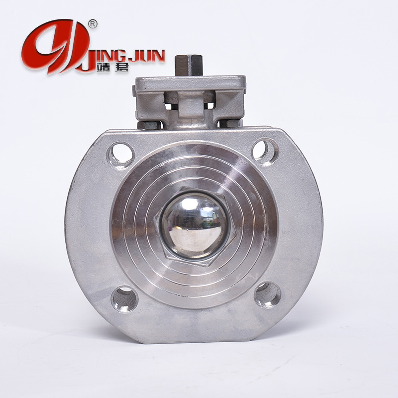 靖君厂家自产自销Q71F DN50 304不锈钢高平台对夹式意式薄型球阀