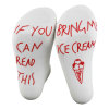 If you can read this bringme icecread foreign trade hot sale letters cotton socks