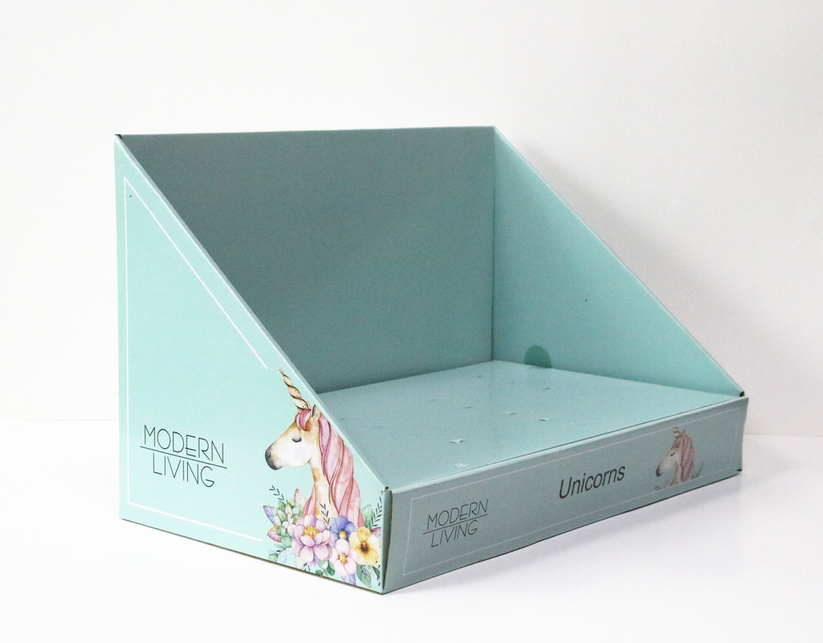 纸盒定制创意展示纸盒超市便利店瓦楞纸可折叠展示纸盒可定做