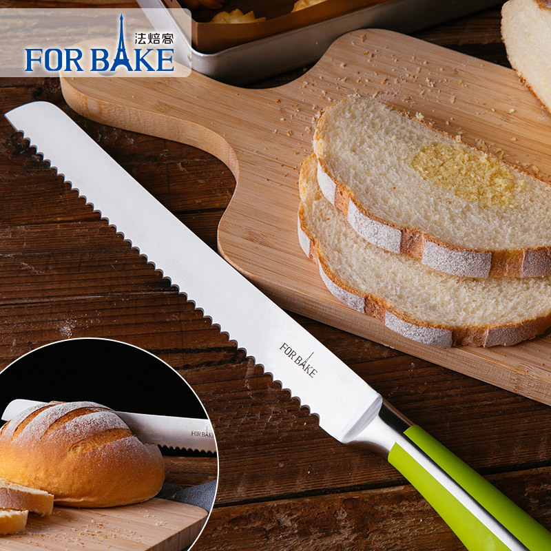 Bread knife Serrated knife Chieftain Sawtooth Stainless steel Cake knife baking tool Slicers