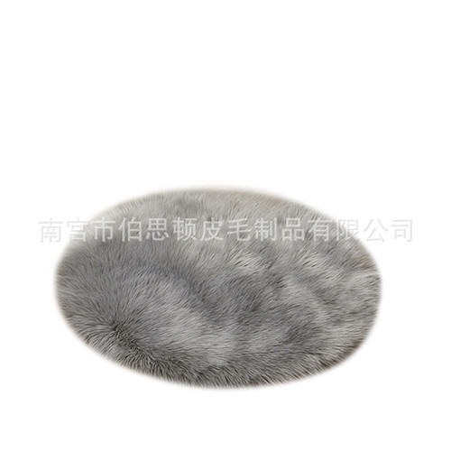 One piece drop shipping plush round carpet floor mat imitation Australian wool carpet indoor round carpet floor mat