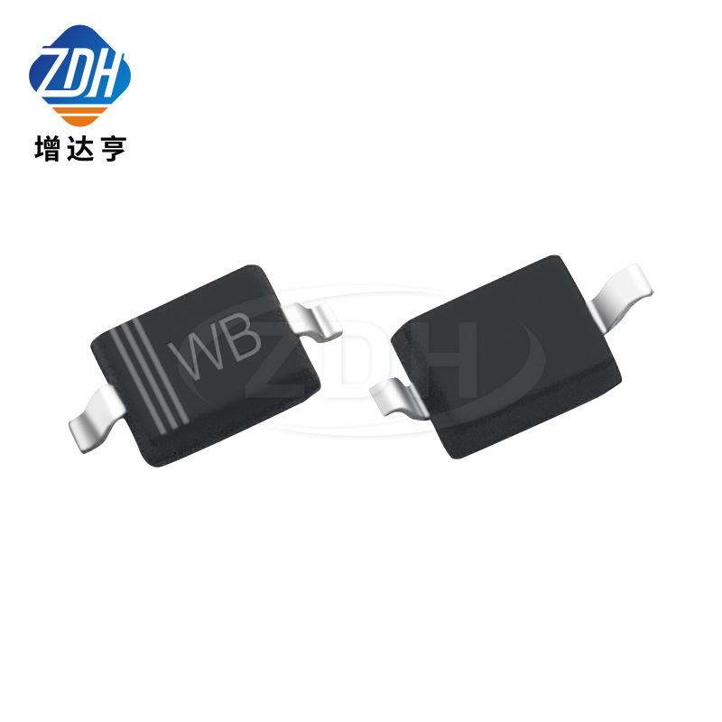 贴片二极管BZT52C6V8S 丝印:WB 6.8V SOD-323 0805 SOD323 稳压管