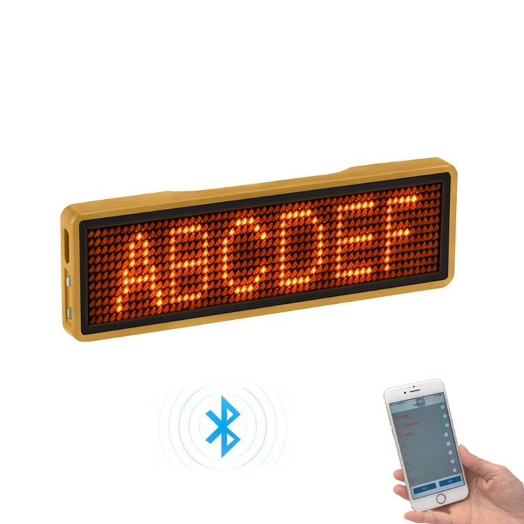 Bluetooth LED грудная карта оптом на заказ можно заряжать LED электронная грудная карта Word экран Didi вино потомство предложение грудная карта