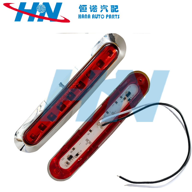 Fuente de la fábrica camión 9LED camión luz lateral rojo Amarillo Blanco Luz de señal de giro luz ancha presión 10-30V