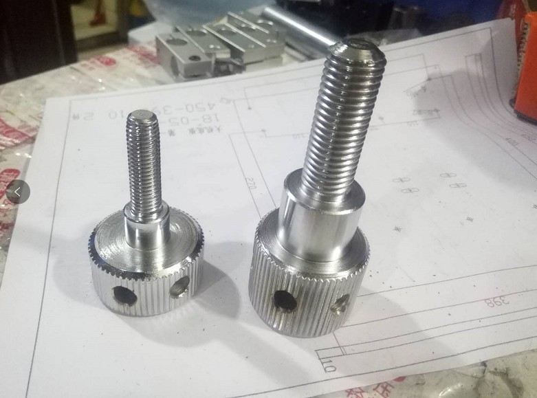 压纹旋钮压紧旋钮小径压纹旋钮滚花旋钮调整螺丝防脱落压纹旋钮