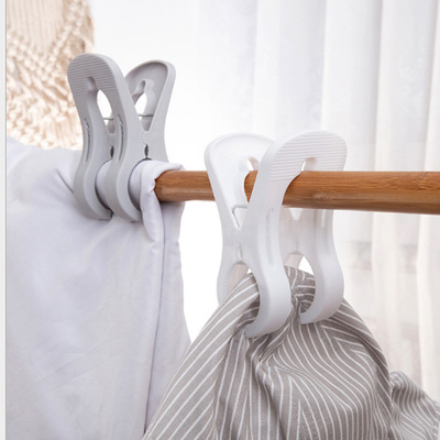 塑料双齿防风晒被夹 塑料夹晾晒夹被夹强力衣夹家用晒被夹|ms