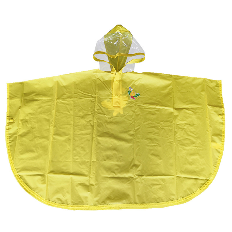 eva卡通斗篷雨衣加厚半圆形防水防污单车雨披无袖儿童雨衣定制|ms