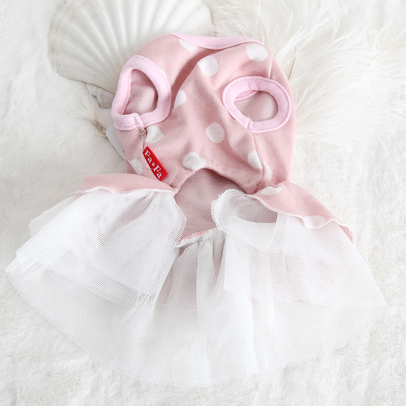 波点烫钻蝴蝶结裙