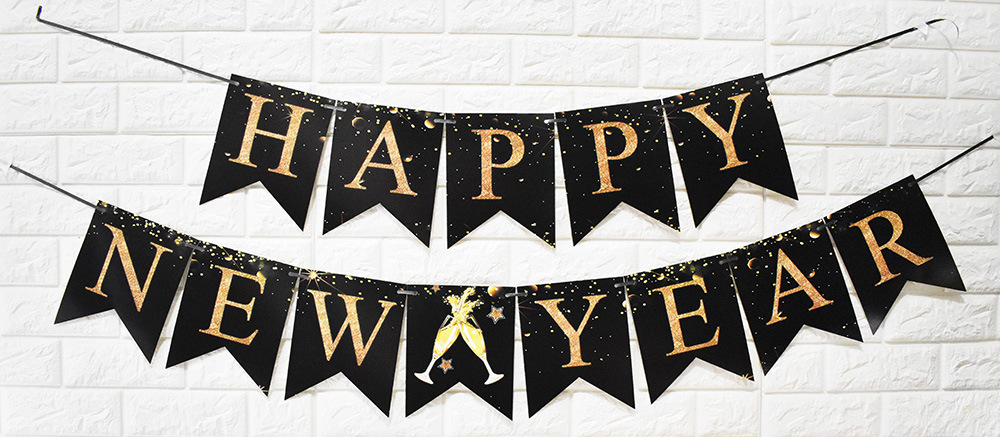 Christmas New Year Cartoon Style Exaggerated Letter Paper Indoor Party Festival Banner display picture 17