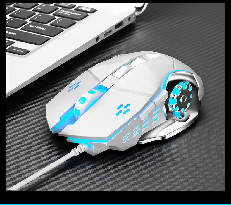 Game optical mouse USB silent light
