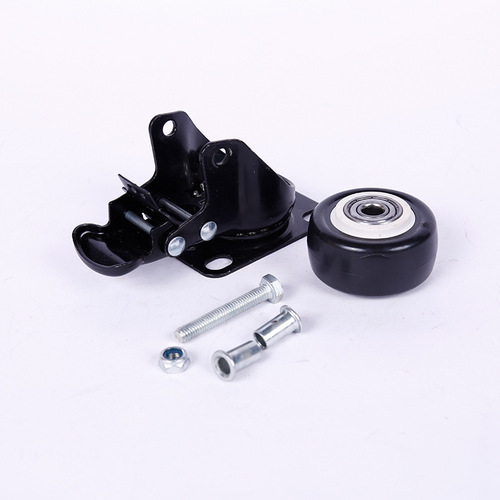 Lightweight 1.5 inch 2 inch 2.5 inch double bearing gold diamond directional wheel PU polyurethane silent furniture universal caster