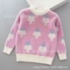 girl Mink cashmere sweater Autumn and winter new pattern Korean Edition children baby Primer Sweater T-shirts Socket Sweater