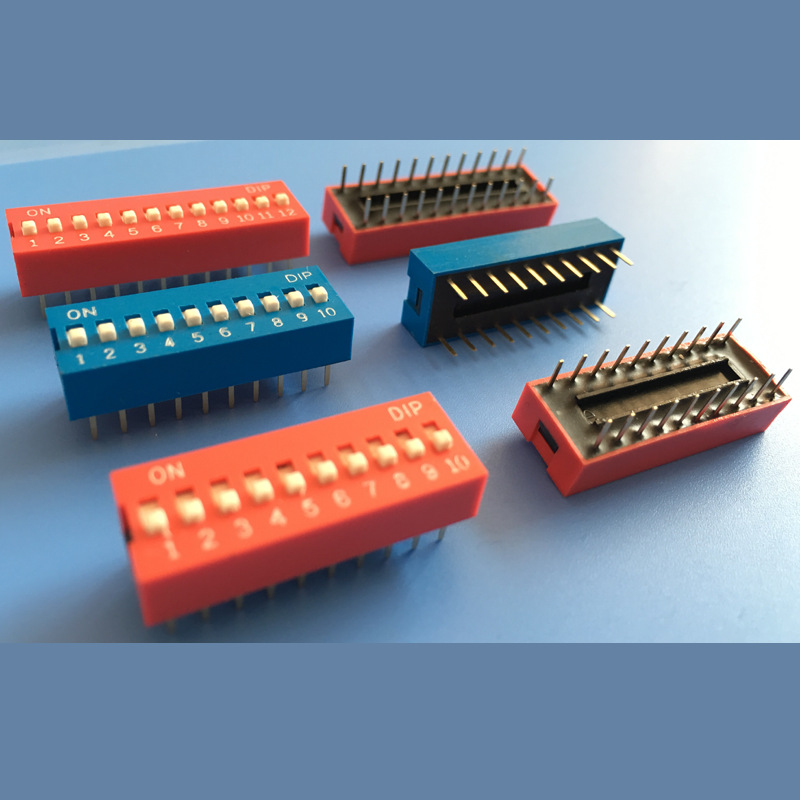 �����ֻ�ֱ�� ƽ�����뿪��DIP �ƽ𲦶����� 1P-12P ��ɫ��ɫ