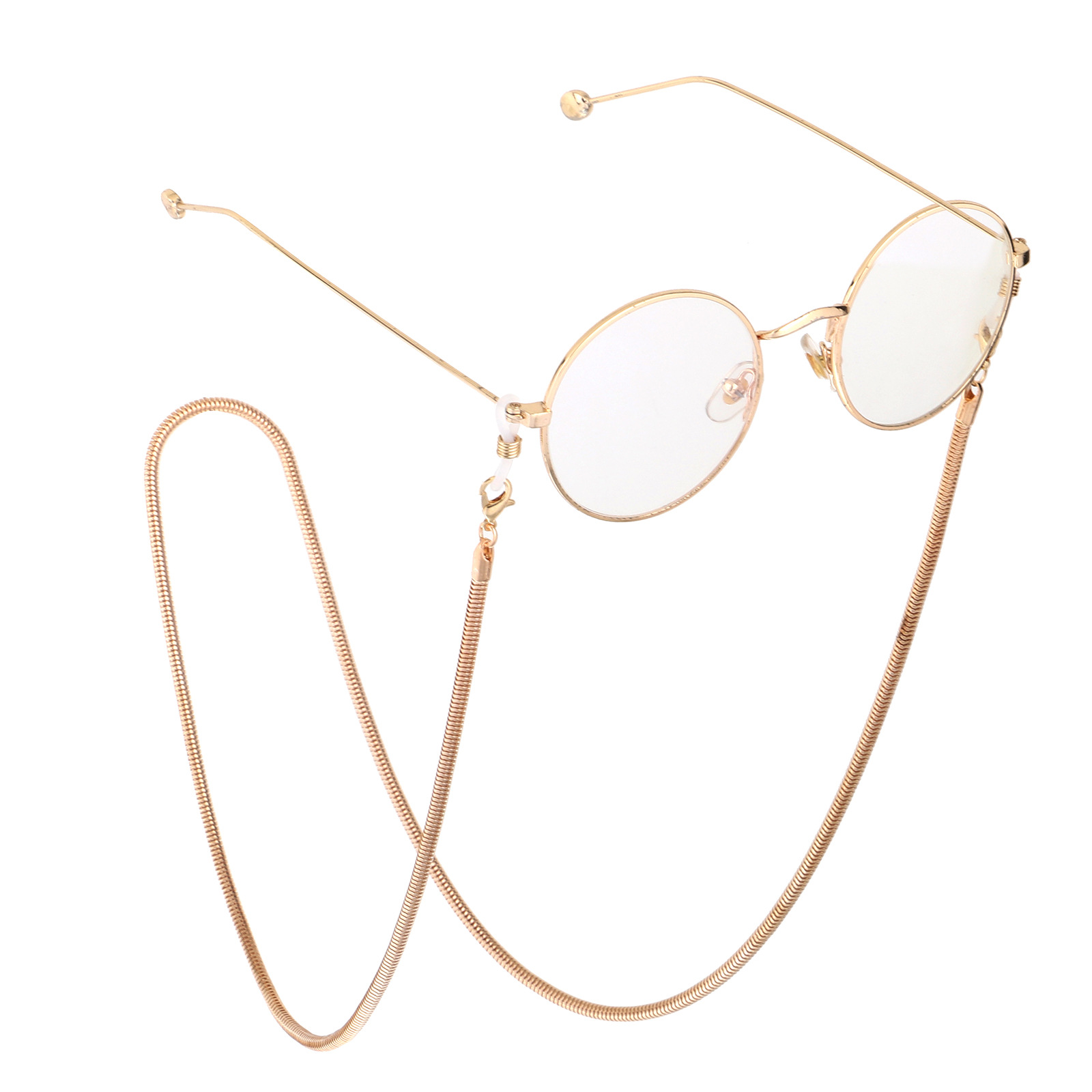 Fashion Simple Gold And Silver Sunglasses Thick Snake Chain Glasses Chain display picture 5