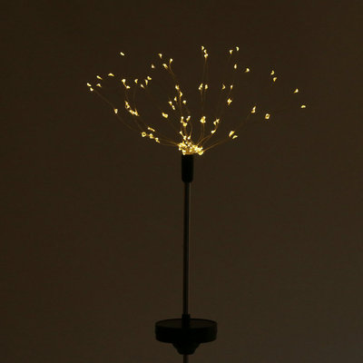 outdoors solar energy Fireworks Lamp 8 function remote control Ground insertion Explosion led Dandelion lamp