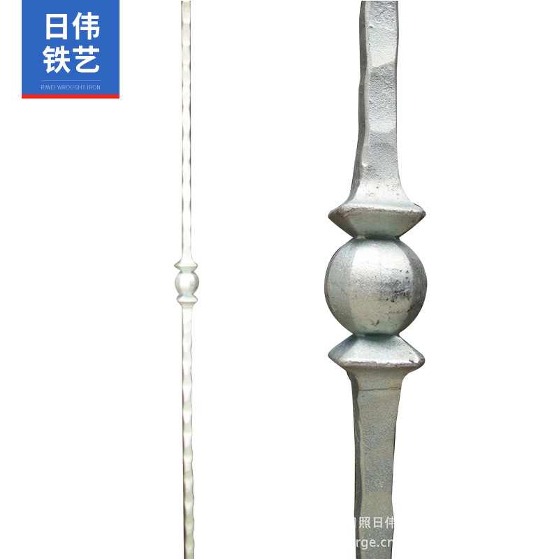 供应优良铁艺配件 学校院墙围墙安全防护立杆 铁艺围栏