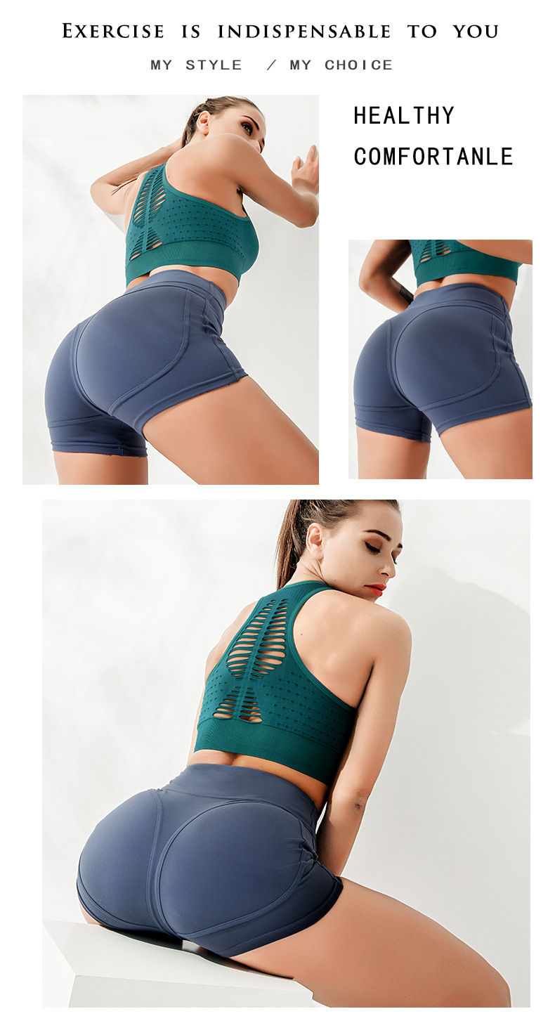 High-waisted Athletic Shorts in Action