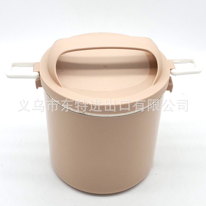 Factory direct sales of stainless steel basket student convenient lunch box, sealed leak-proof plastic steel food grid lunch box detail image 5
