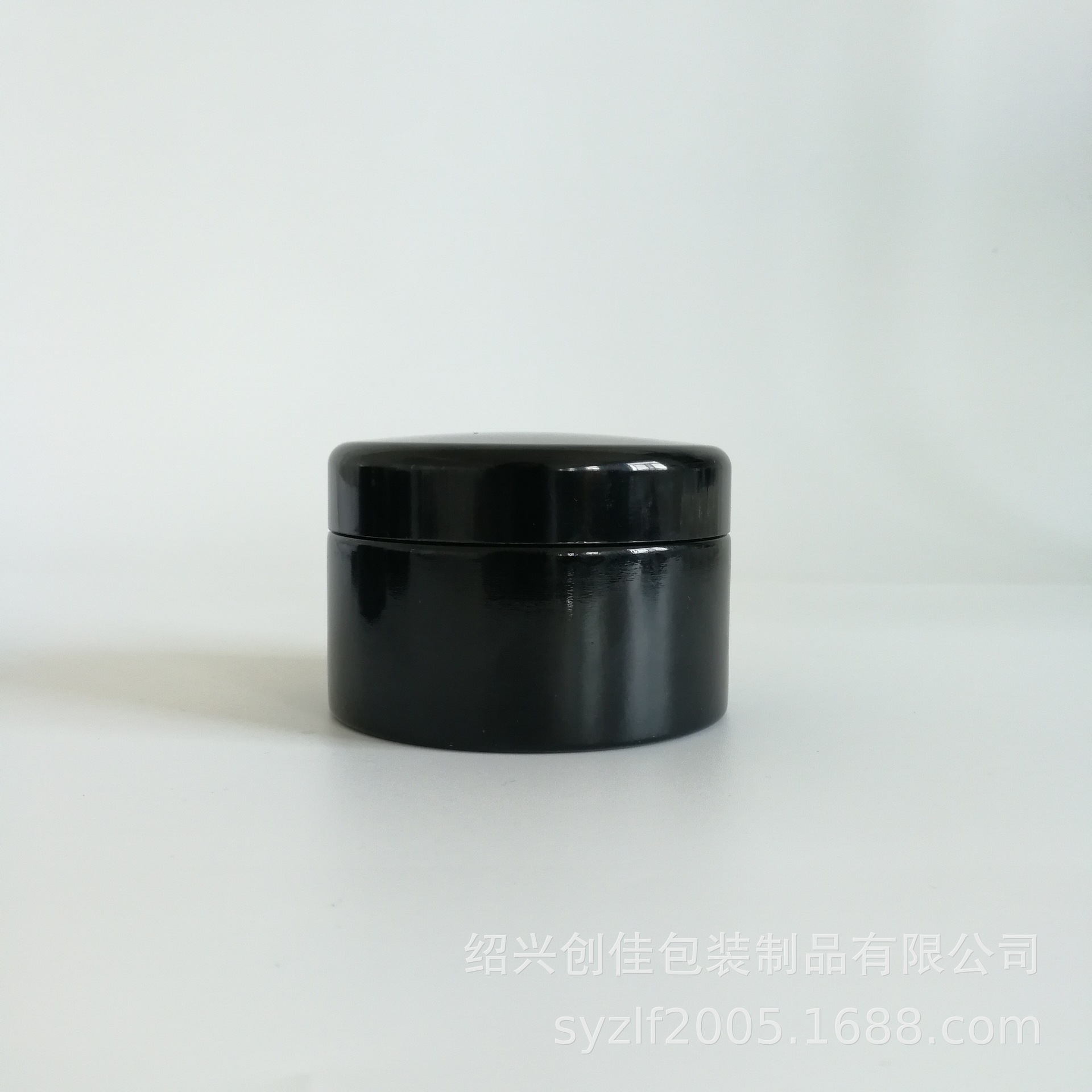 厂家200G面膜瓶 黑色紫晶玻璃面霜瓶广口膏霜瓶 配胶木盖厂家直销