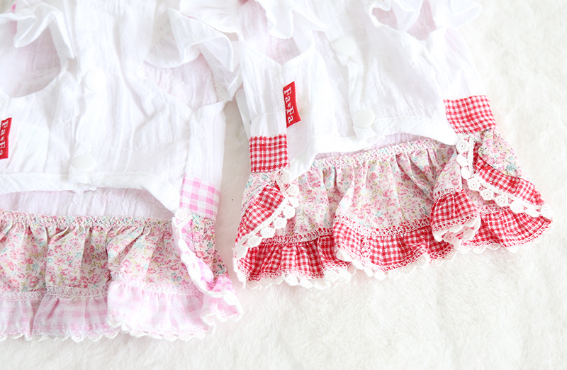 爱心碎花女仆裙