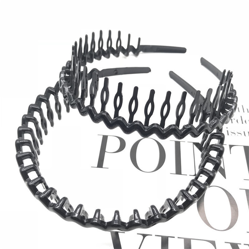 Plástico negro brillante pintura en aerosol peine diadema cabeza hebilla un yuan dos yuanes tienda accesorios de la cabeza de la tienda