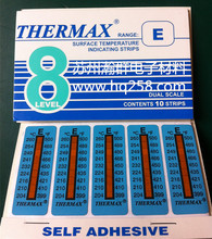 八格热敏试纸8E:204℃- 260℃ 英国THERMAX温度热敏试纸测温纸