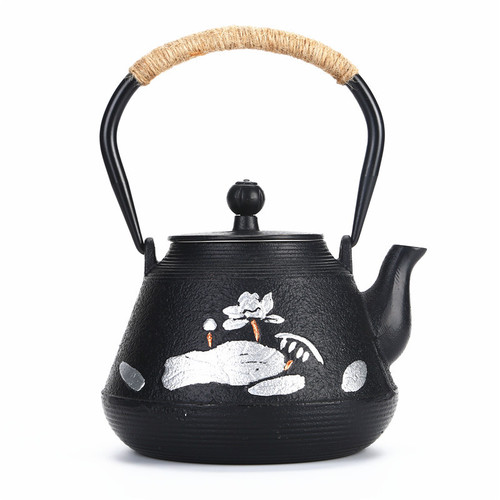 2020 New Cast Iron Teapot Imitating Japanese Nanbu Cast Iron Tea Pot Iron Water Kettle Household Wholesale
