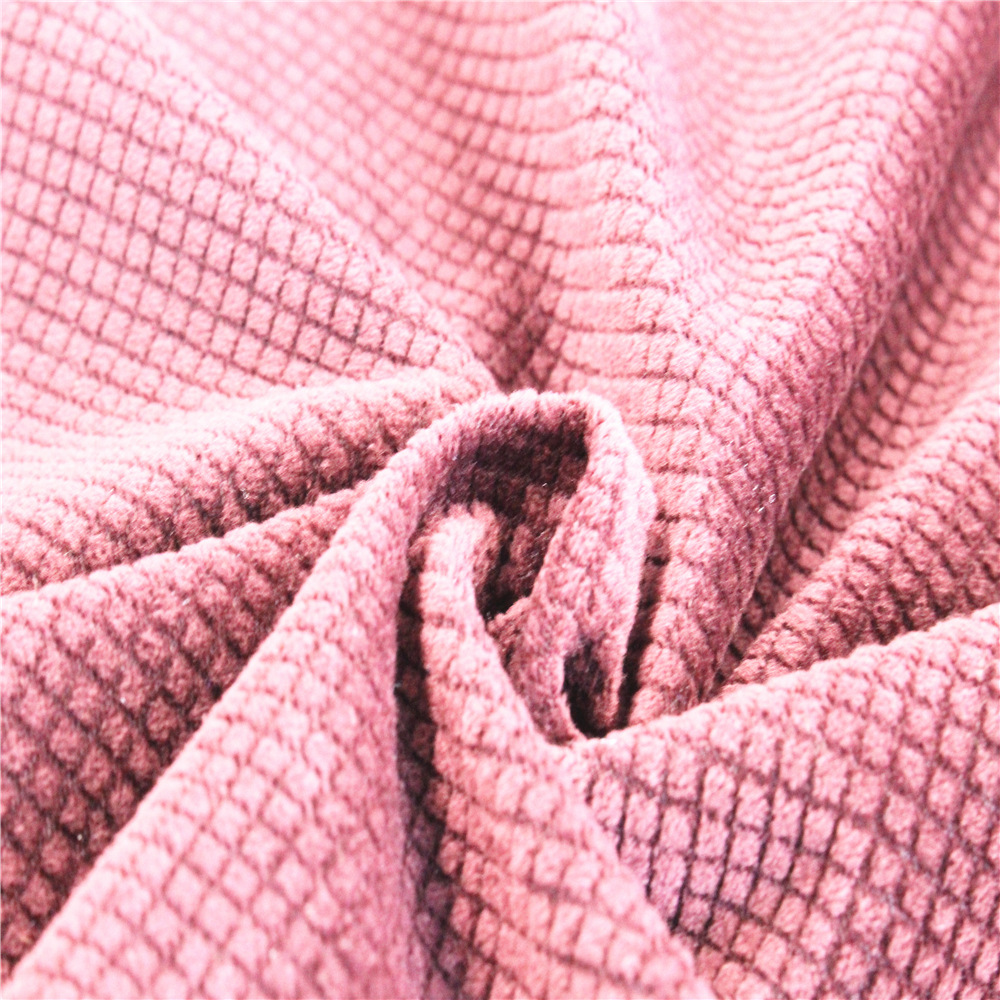 厂家烂花复合超柔沙发绒布面料坐垫家纺用绒布 经编布 经编面料