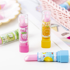 Creative cartoon lipstick-shaped eraser student stationery supplies children's birthday gift pencil eraser factory wholesale