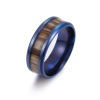 Wedding ring for beloved, stone inlay stainless steel, accessory, European style, wholesale
