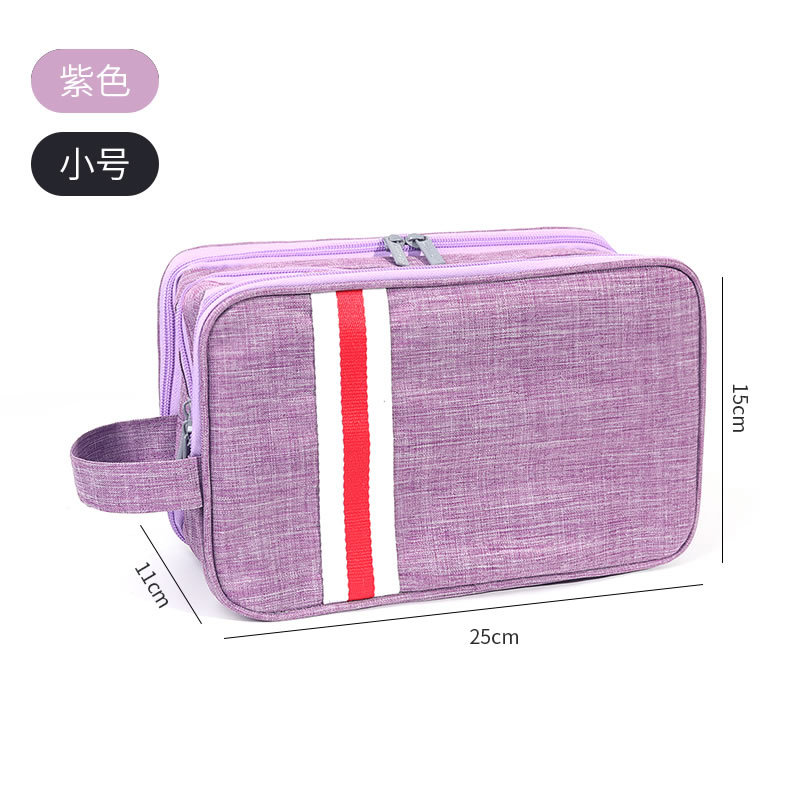 New Dry And Wet Separation Net Red Cosmetic Bag Ins Wind Portable Wash Bag Bag Portable Travel Storage Bag Storage Bag