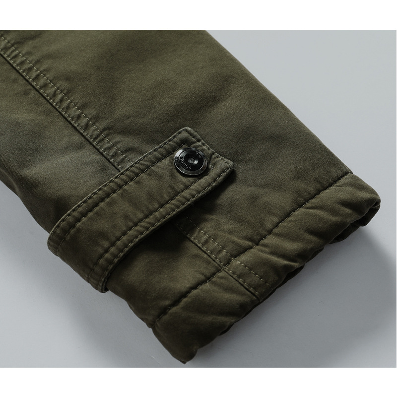Invierno nuevo abrigo de hombre chaqueta lavada forrada de lana caliente a prueba de frío de los hombres abrigo de algodón acolchado Amazon AliExpress al por mayor