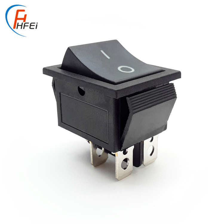 KCD4船形开关 绿色带灯船形开关 6脚船形开关 15A电源开关