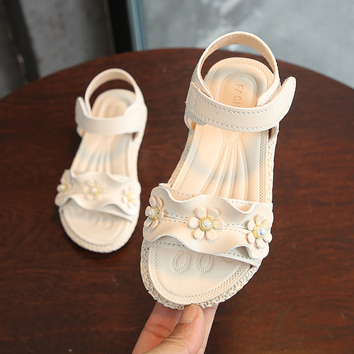 女童凉鞋2023夏季新款公主鞋韩版儿童宝宝女孩时尚沙滩鞋一件代发