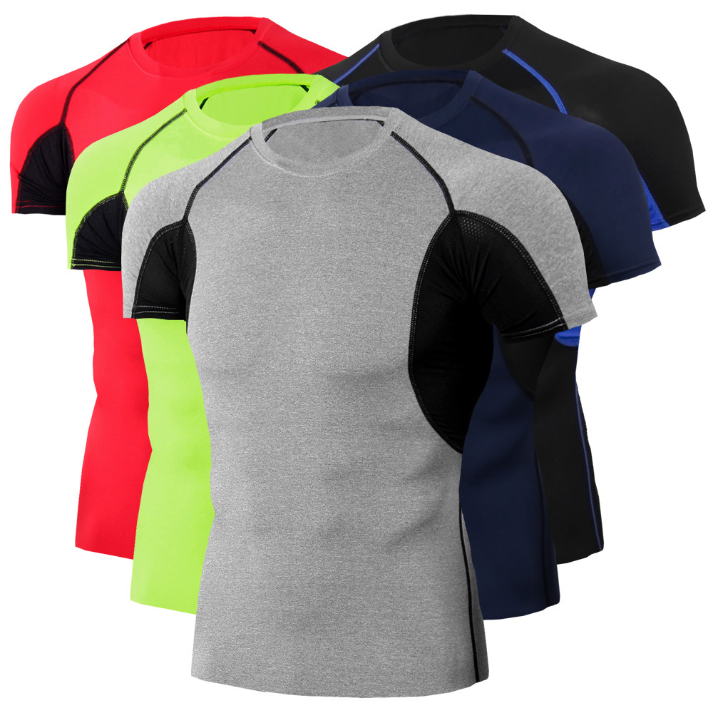 Men's Solid Color Casual Round Neck Collarless Short Sleeve Slim Men's T-shirt display picture 3