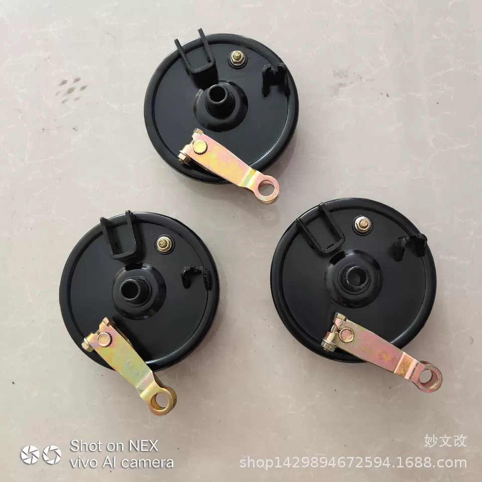 Оптовая продажа электрических тормозов 110 передняя тормоза трехколесная крышка барабана 12 отверстий квадратная полоса переднего колеса барабанного тормоза в сборке