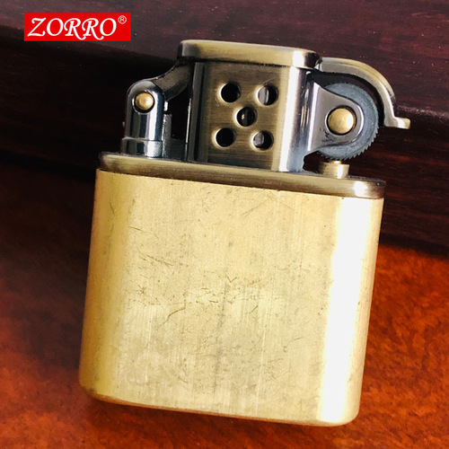 Hong Kong ZORRO Brass Windproof Kerosene Lighter 506 520 Wood Case Lighter Raw Material