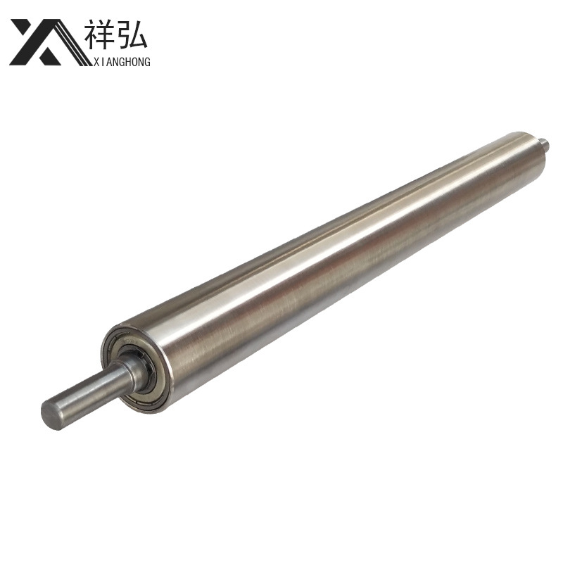 Stainless steel non -power roller teleportation band electric sprocket roller conveyor roller roller roller roller glue transmission roller