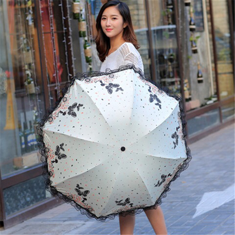 Umbrella solar-powered