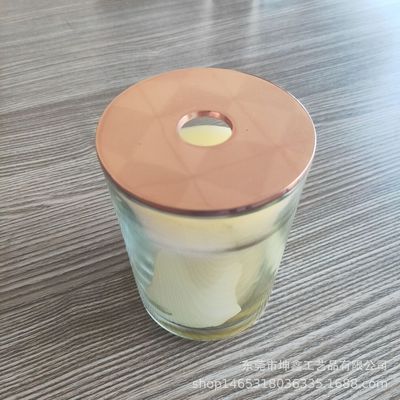 Aromatherapy candles Cup cover Metallic paint logo Cap circular hardware Candlestick customized