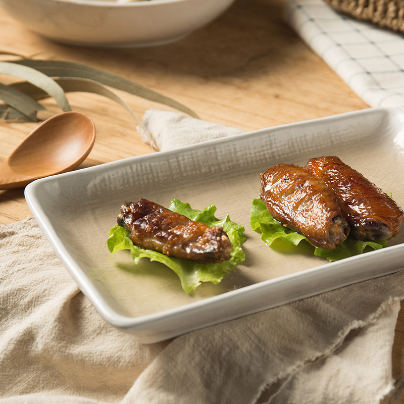 Retro creativo cerámica vajilla grieta esmalte placa en forma de disco creativo traje hogar plato sopa tazón