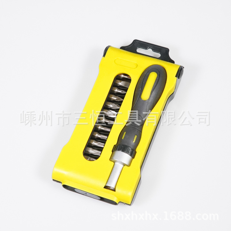 供应多用 多功能 棘轮螺丝刀 螺丝批 批头组合套装 13合1