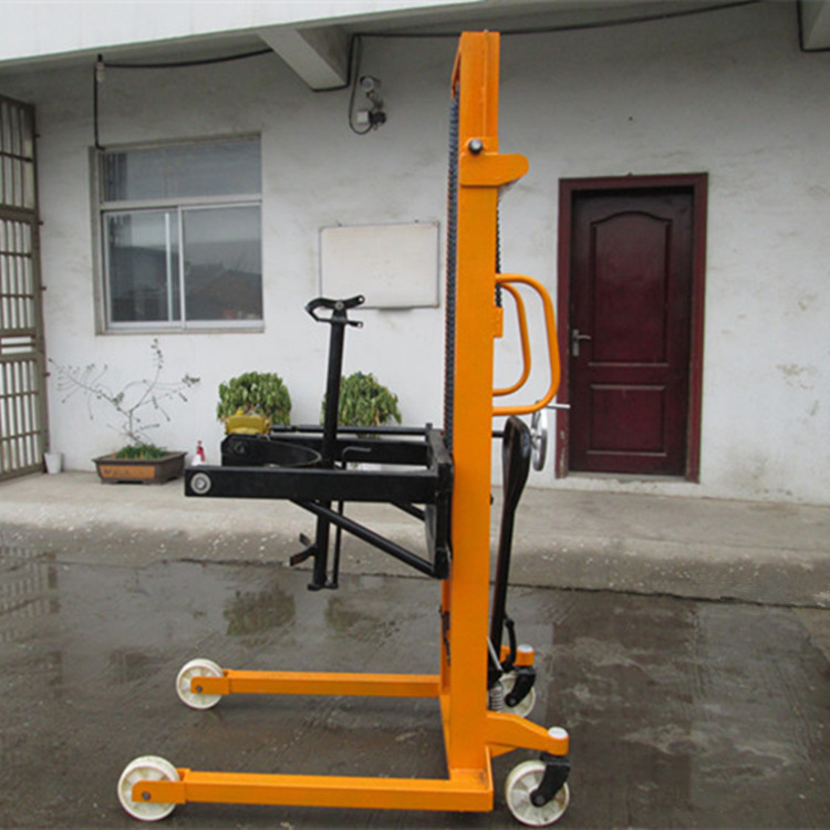 油桶升高车/油桶堆高车/可倾式油桶堆垛车/双门架油桶车