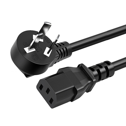 0.75 square AC power cord, CCC national standard three-core power cord, three-prong star-shaped tip, computer cable, rice cooker cord