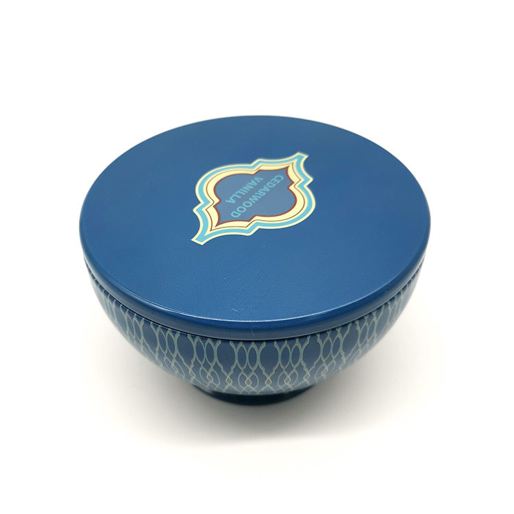 异形马口铁罐香薰蜡烛铁罐收纳铁盒固体香膏盒花茶盒