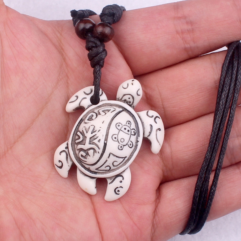 17g Weight Pendant Necklace Classification Beach Occasion Resin Material Tortoise Pattern Unisex Gender Ethnic Style Style Ethnic Style Tortoise Resin Unisex Pendant Necklace 6