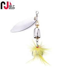 Hengjia Metal Rotating Spins 6G Saltwater Freshwater Submerged Lure Whipping Bait Hook Lure Wholesale